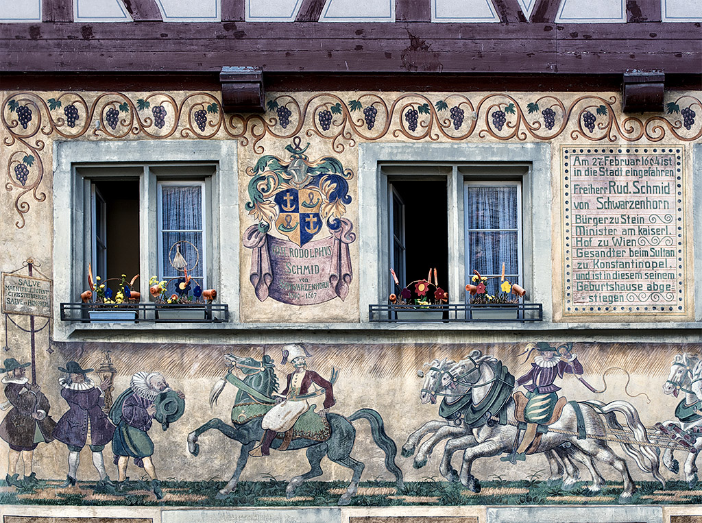 Tour Bodensee 03 - 2016_KA78667-1 Kopie.jpg - Alte Wandmalereien zieren das Stadtbild